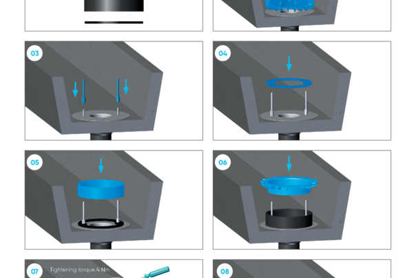 Akasison elevated emergency overflow for gutter outlet XL90 - code 747593