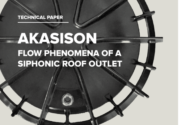 Flow phenomena of a siphonic roof outlet