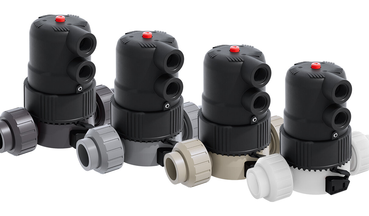 CK/CP: de nieuwe compacte membraanafsluiter met DualBlock®-technologie en pneumatische aandrijving