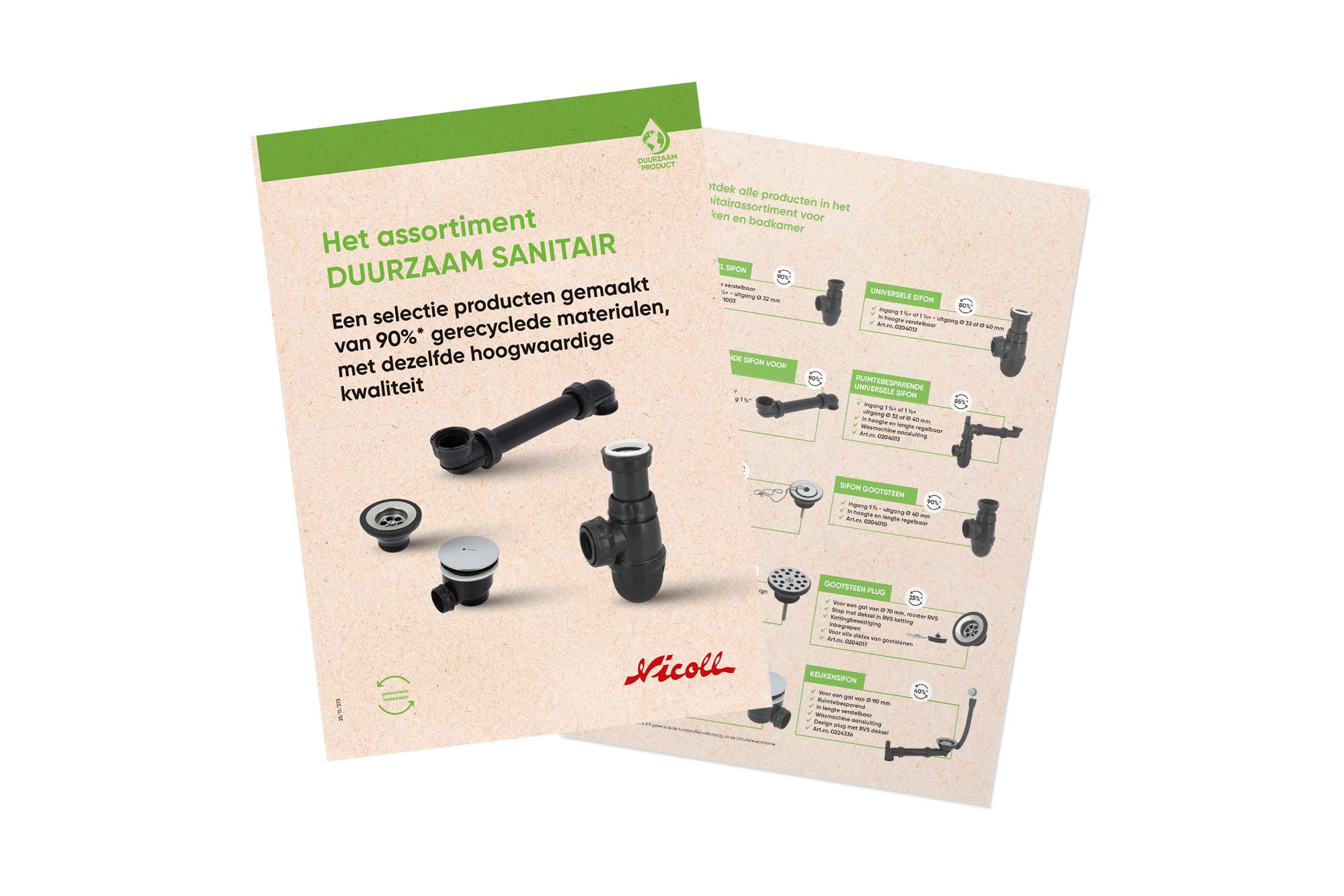 Nicoll - Duurzaam eco sanitair assortiment 